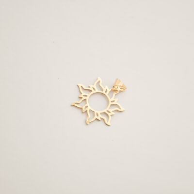 پلاک طلا خورشید تابان