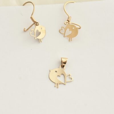 نیم ست طلا گنجشک