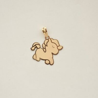 پلاک طلا یونیکورن