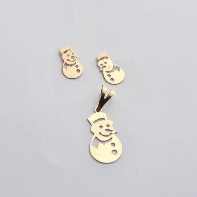 نیم ست طلا آدم برفی