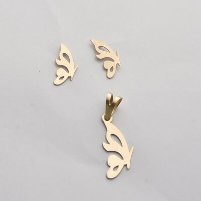 نیم ست طلا پروانه