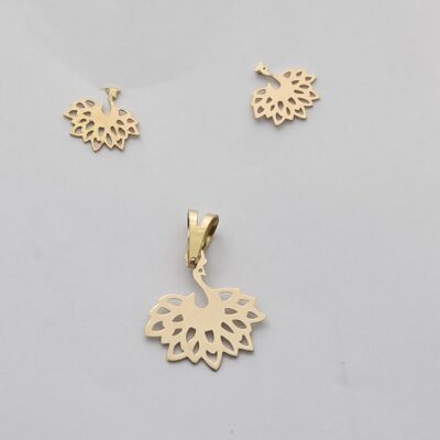 نیم ست طلا طاووس