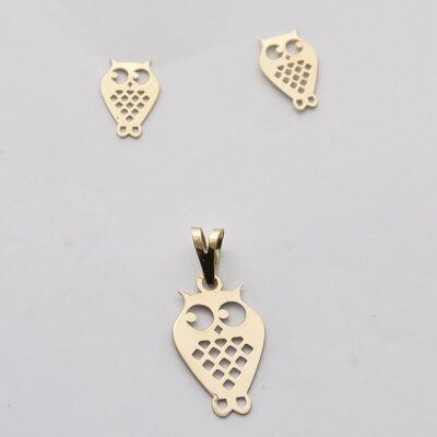 نیم ست طلا جغد x