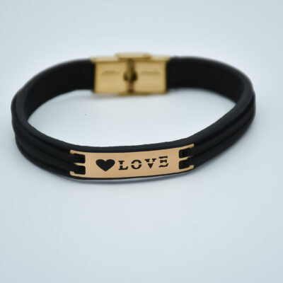 دستبند طلا مردانه لاو Z