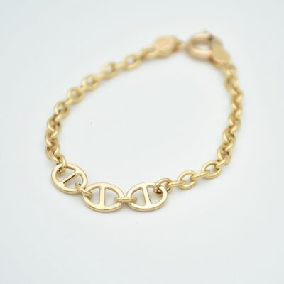 دستبند طلا زنجیری هرمس