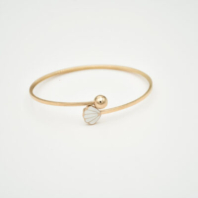 بنگل طلا بچه گانه صدف