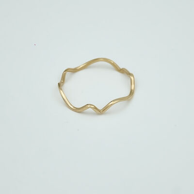 انگشتر طلا مینیمال موج