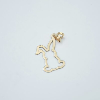 پلاک طلا خرگوش