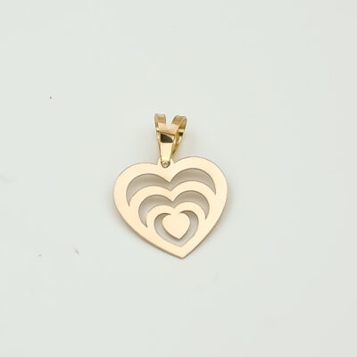 پلاک طلا قلب ها