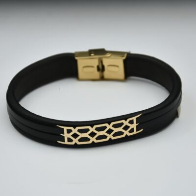 دستبند طلا مردانه آران