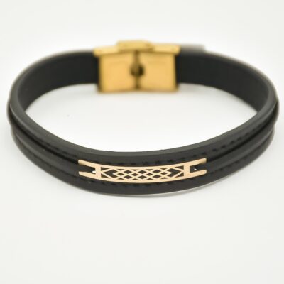 دستبند طلا مردانه لوزی z