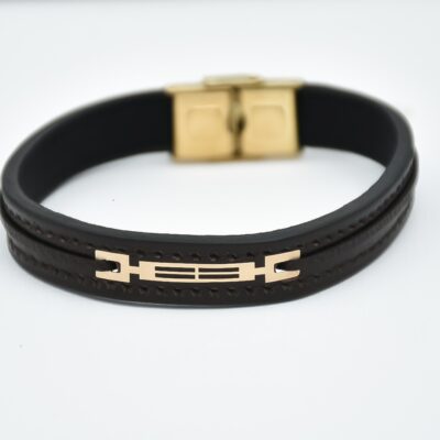 دستبند طلا مردانه تری