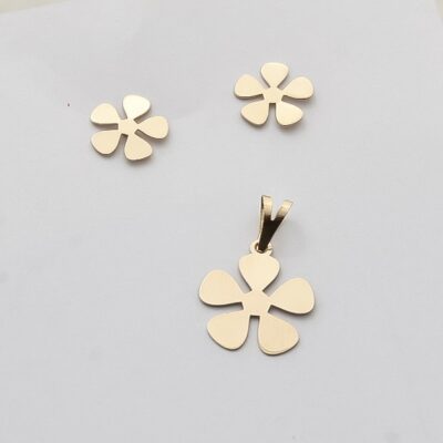 نیم ست طلا فلاور