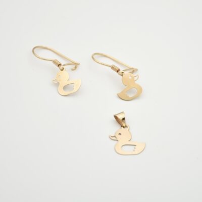 نیم ست طلا اردک