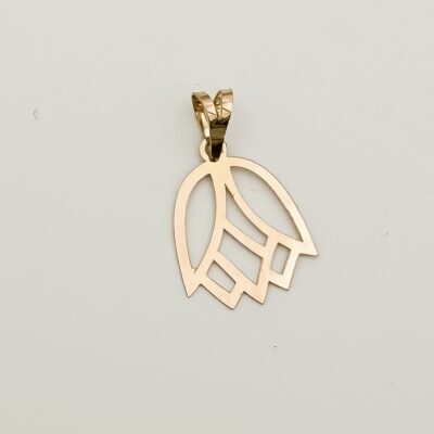 پلاک طلا لاله