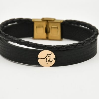 دستبند طلا مردانه بابایی