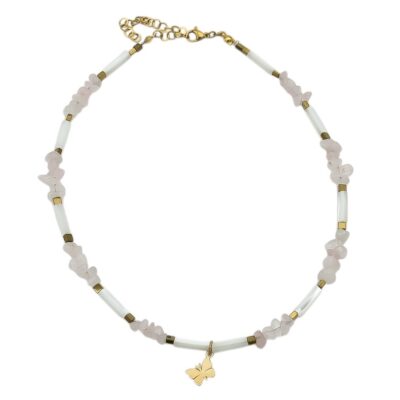 چوکر طلا پروانه توپر