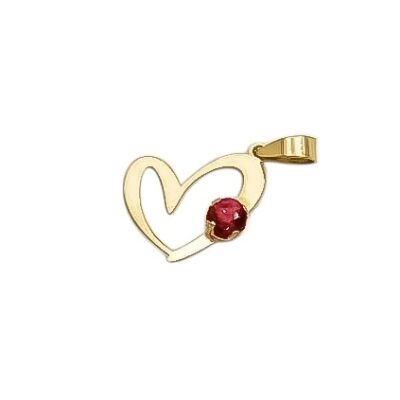 پلاک طلا قلبی سولیتر