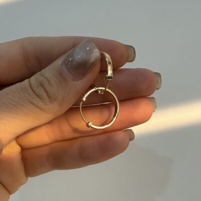 گوشواره طلا حلقه ای لاو کارتیر