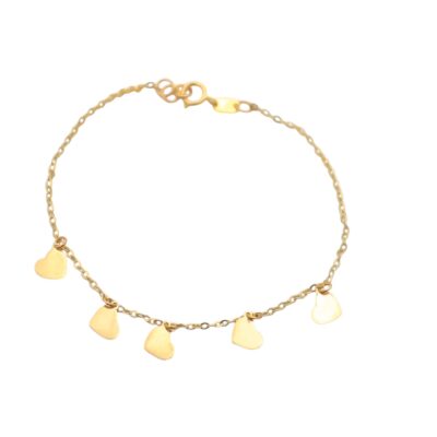 دستبند طلا روکو قلبی