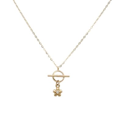 گردنبند طلا تیفانی گلی