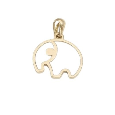 پلاک طلا فیل