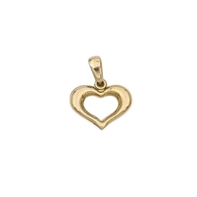 پلاک طلا قلب توخالی