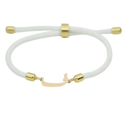 دستبند طلا حروف فارسی ف