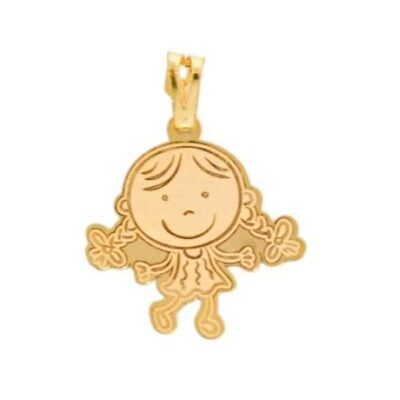 پلاک طلا دخترک