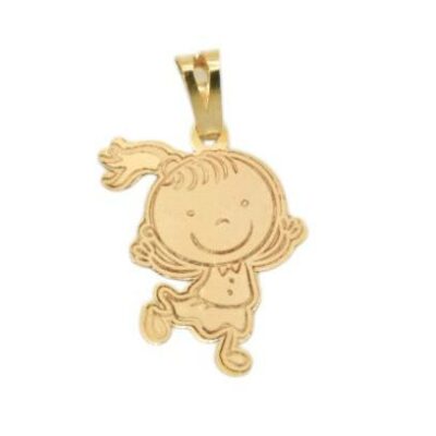 پلاک طلا دختر کوچولو