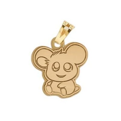 پلاک طلا موش