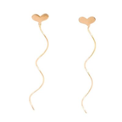 گوشواره طلا سلین قلب x