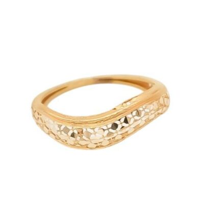 انگشتر طلا ونوس منحنی