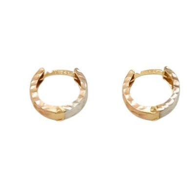 گوشواره طلا تراش پلاس دایره