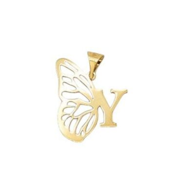 پلاک طلا پروانه حروف