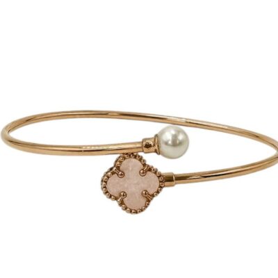 بنگل طلا ونکلیف صورتی