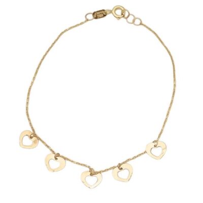 دستبند طلا رکو قلب