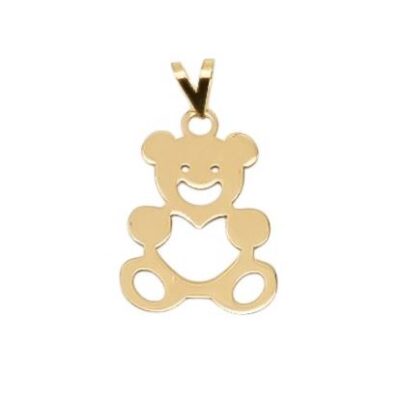 پلاک طلا خرس مهربان