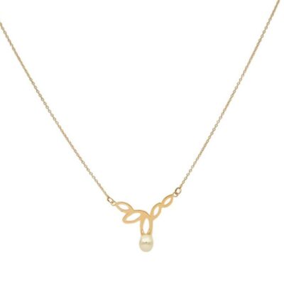 گردنبند طلا آدنیوم مروارید