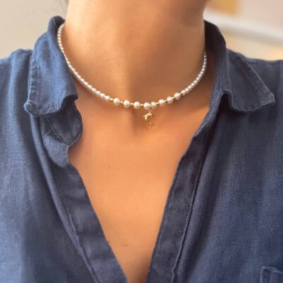 چوکر طلا دلفین