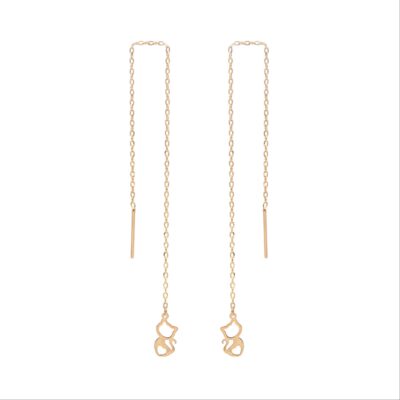 گوشواره طلا بخیه گربه