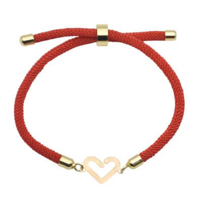 دستبند طلا قلب زیبا