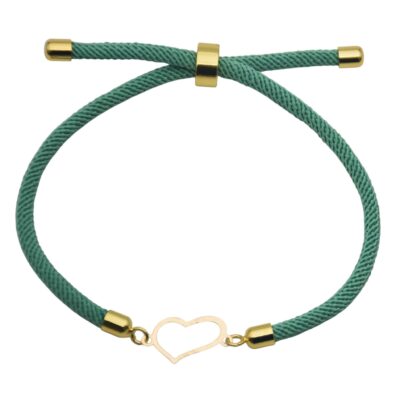 دستبند طلا قلب اریب x