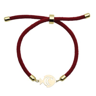 دستبند طلا ماهی پفکی