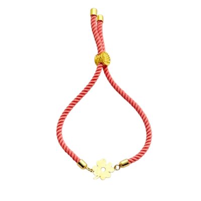 دستبند طلا گل بهاری