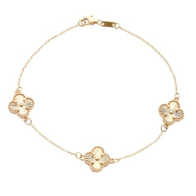 دستبند طلا تری ونکلیف تراش