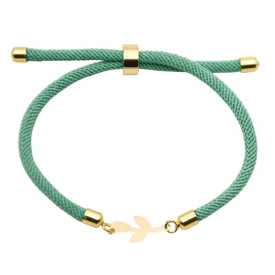 دستبند طلا برگ سپیدار