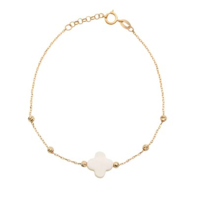 دستبند طلا ونکلیف صدفی البرنادو