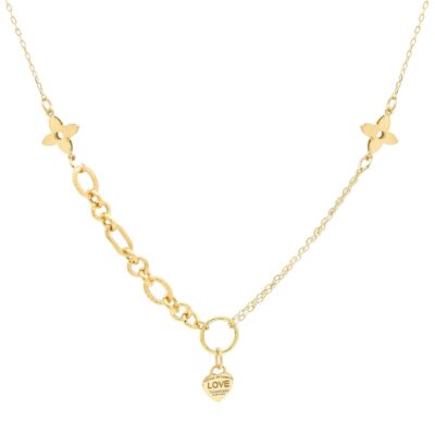 گردنبند طلا لویی ویتون x