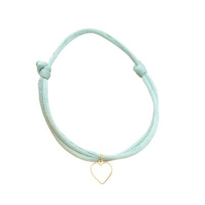 دستبند طلا قلب من